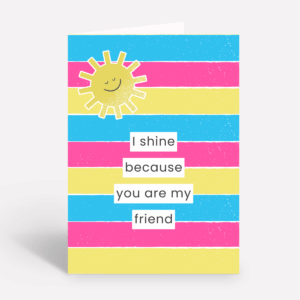 Printable Friendship Card for Little Girls