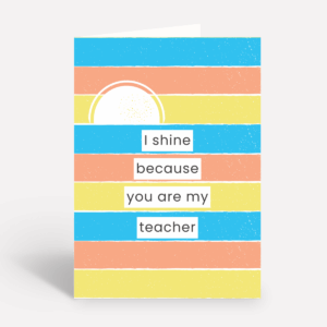 Printable Teacher Appreciation Card for Little Girls