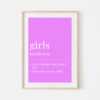 Definition of Girls - Wall Art for Girl's Room (Digital Download) - Image 5