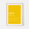 Definition of Girls - Wall Art for Girl's Room (Digital Download) - Image 2