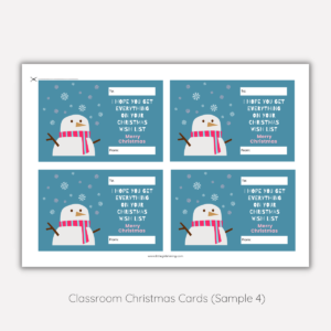 Classroom Christmas Cards (Digital Download) - Little Girl Shining