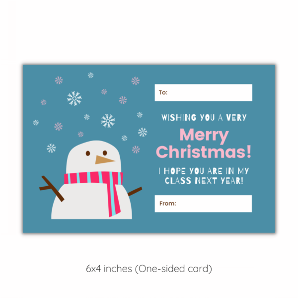 Christmas Cards for Special School Friends (Digital Download) - Little ...