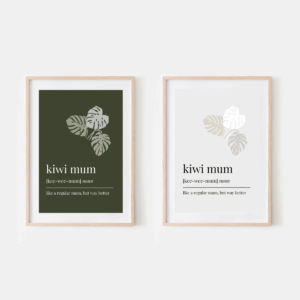 Kiwi Mum - Printable Definition Wall Art