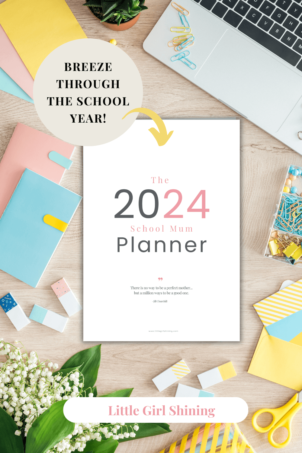 Introducing The 2024 School Mum Planner Little Girl Shining   School Mum Planner For 2024 