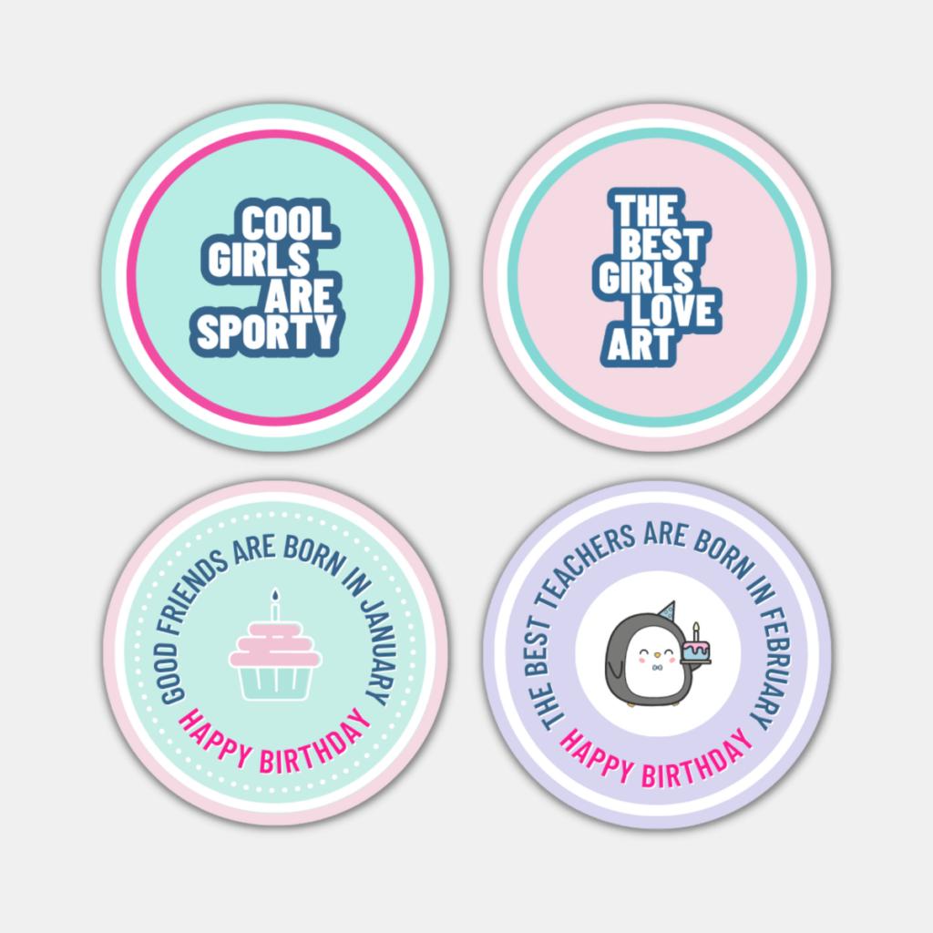 Printable Stickers for Little Girls - Little Girl Shining