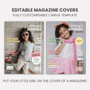 Canva Magazine Cover Template - Fully Editable